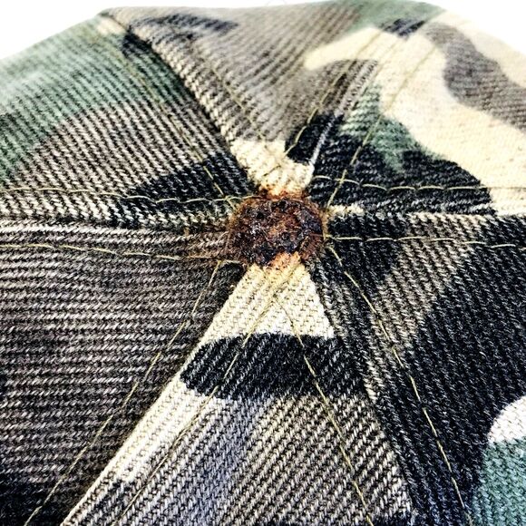 USMC Marine Corp Cap Vintage Camouflage RARE Officer Leaf Strap Back Vietnam - Picture 10 of 15